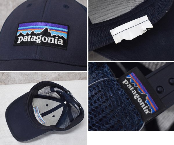 画像2: 【ビンテージ】patagonia【パタゴニア】【紺地】ロゴキャップ【BBキャップ】【メッシュキャップ】サイズフリー  (2)
