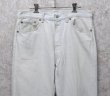画像3: 90’s~【ビンテージ】【USA製】【LEVI'S】【リーバイス５０１】501 ホワイトデニム  白【デニムパンツ】【34x30】  (3)