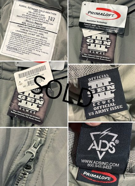 画像2: 【デッドストック】【米軍実物】【ECWCS】【GENIII】【レベル7】【プリマロフトジャケット】【M-R】  (2)