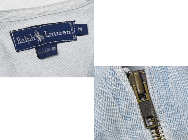 画像2: 80's~【Ralph Lauren】【ラルフローレン】デニム【ベスト】【カメラマンベスト】フォトグラファーベスト【サイズM】  (2)