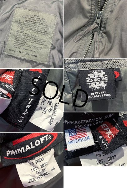 画像2: デッドストック【米軍実物】ワイルドシングス製【ECWCS】【GEN3】【レベル7】【プリマロフトジャケット】【S-R】  (2)