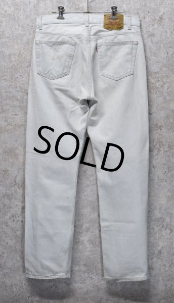 画像4: 90’s~【ビンテージ】【USA製】【LEVI'S】【リーバイス５０１】501 ホワイトデニム  白【デニムパンツ】【34x30】  (4)