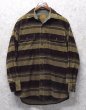 画像1: ビンテージ【セントジョーンズベイ】【St.John's Bay】【ブラウン×ベージュ】【コーデュロイ】【シャツジャケット】【サイズＭ】  (1)