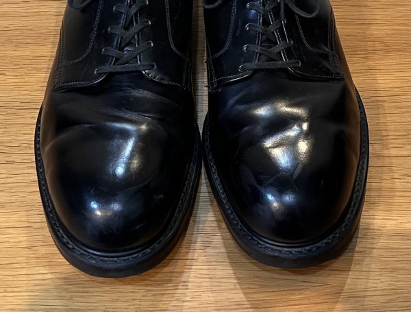 画像6: USA製 ビンテージ【HY-TEST】ハイテスト【黒】【スチールトゥ入り】【プレーントゥ】レザーシューズ【9E】【27cm程度】  (6)