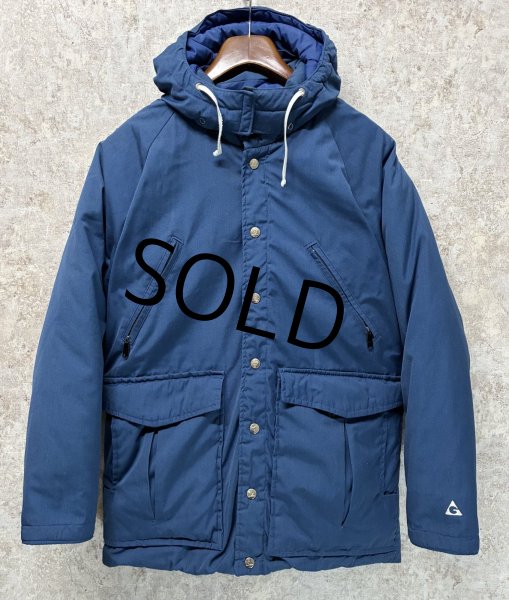 画像1: 80's【USA製】【ビンテージ】【GERRY】【ジェリー】青【フード付き】【ダウンジャケット】M程度  (1)