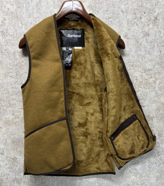 画像3: 未使用品!!【ビンテージ】【バブアー】【Barbour】【オイルドジャケット用】パイルライナーベスト UK34  (3)