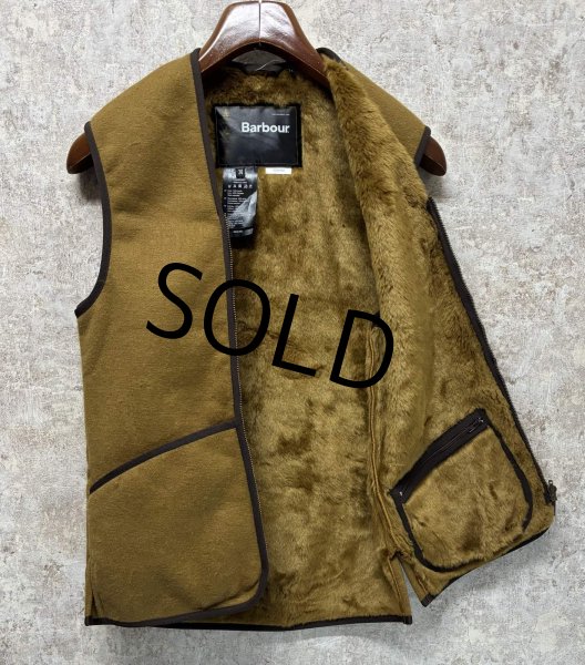 画像3: 未使用品!!【ビンテージ】【バブアー】【Barbour】【オイルドジャケット用】パイルライナーベスト UK34  (3)