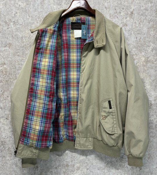 画像3: 90's【ビンテージ】【エディーバウアー】【Eddie Bauer】【ベージュｘ裏地マドラスチェック】スウィングトップ【サイズＸＬ程度】  (3)