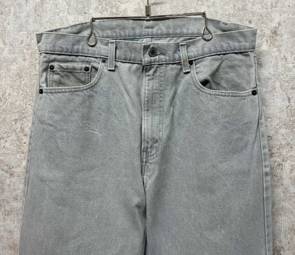 画像3: 90's【USA製】【ビンテージ】【LEVI'S】【リーバイス５０５】505 グレーデニム【デニムパンツ】【36×32】  (3)