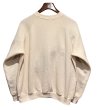 画像3: USA製【90s】【ビンテージ】【USA製】ヘインズ【hanes】クリーム色【無地】レディース【スウェット】【サイズW-Ｌ】  (3)