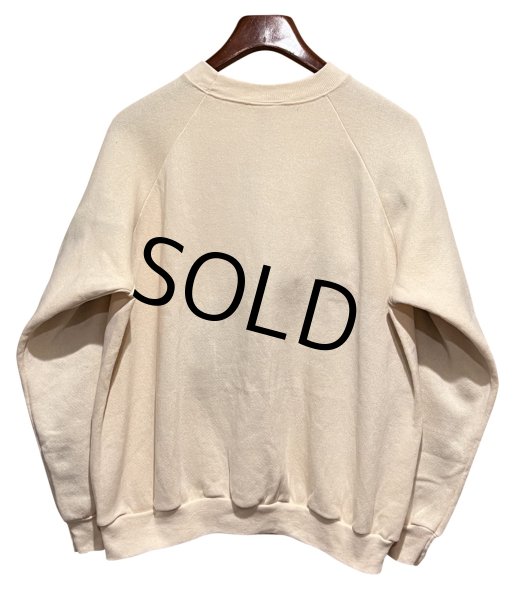 画像3: USA製【90s】【ビンテージ】【USA製】ヘインズ【hanes】クリーム色【無地】レディース【スウェット】【サイズW-Ｌ】  (3)