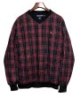 画像1: ビンテージ【POLO GOLF】【ポロゴルフ】【ラルフローレン】【RALPH LAUREN】【赤】タータンチェック【Vネック】【プルオーバー】【サイズM】  (1)