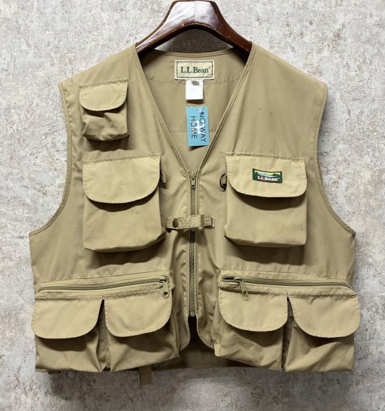 画像1: 【ビンテージ】【ＬＬビーン】【L.L.bean 】【ベージュ】【フィッシングベスト】【サイズXＬ】  (1)