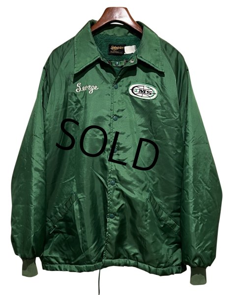 画像1: 【ビンテージ】【Swingster】スウィングスター【緑】IMS【フリース裏地付き】【コーチジャケット】【サイズXL】  (1)