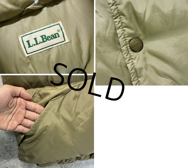 画像2: 【ビンテージ】【L.L.bean】刻印ボタン【L.L.ビーン】刻印ボタン ベージュ【ダウンベスト】【サイズＸＬＬ程度】  (2)