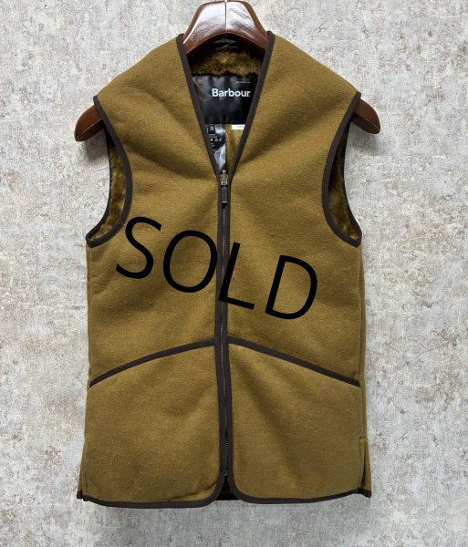 画像1: 未使用品!!【ビンテージ】【バブアー】【Barbour】【オイルドジャケット用】パイルライナーベスト UK34  (1)