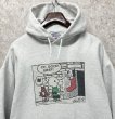 画像1: 【90s〜】【ビンテージ】ヘインズ【hanes】スヌーピー【ピーナッツ】クリスマス グレー【パーカー】【サイズXL】  (1)