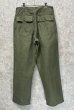 画像5: 70's【米軍実物】【ビンテージ】【ベイカーパンツ】UFOボタン Wステッチ OG107【ユーティリティパンツ】【34×31】  (5)