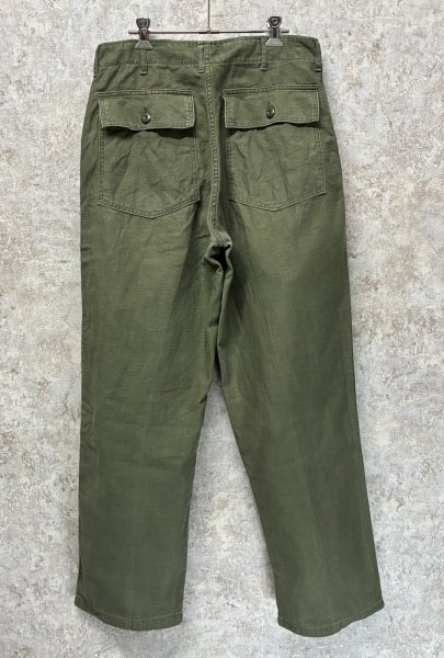 画像5: 70's【米軍実物】【ビンテージ】【ベイカーパンツ】UFOボタン Wステッチ OG107【ユーティリティパンツ】【34×31】  (5)