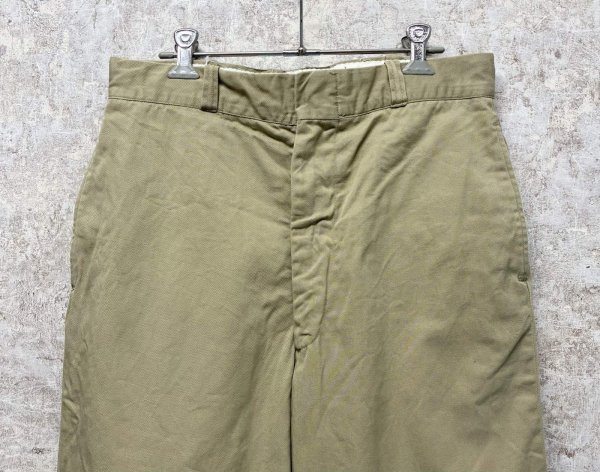 画像3: 60's【ビンテージ】U.S.ARMY【米軍実物】【チノパンツ】【サイズ 32x33】  (3)