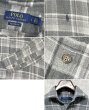 画像2: ビンテージ【POLO RALPH LAUREN】ラルフローレン【classic fit】 グレー チェック【ネルシャツ】コットンシャツ 【サイズS】  (2)
