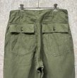 画像4: 70's【米軍実物】【ビンテージ】【ベイカーパンツ】UFOボタン Wステッチ OG107【ユーティリティパンツ】【34×31】  (4)