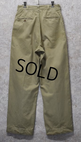 画像4: 60's【ビンテージ】U.S.ARMY【米軍実物】【チノパンツ】【サイズ 32x33】  (4)