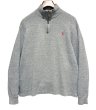 画像1: ビンテージ【ラルフローレン】POLO RALPH LAUREN【グレー】【無地】【ハーフジップ】【コットンセーター】【サイズL】   (1)