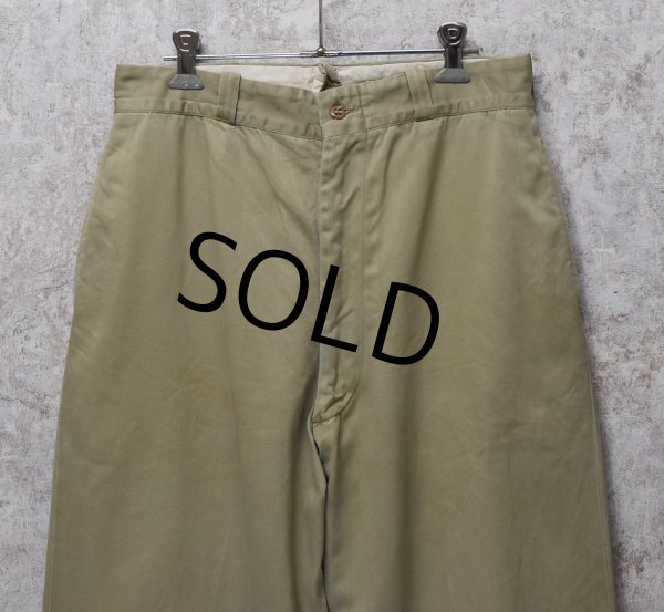 画像3: 60's【ビンテージ】U.S.ARMY【米軍実物】【チノパンツ】【サイズ 32x33】  (3)