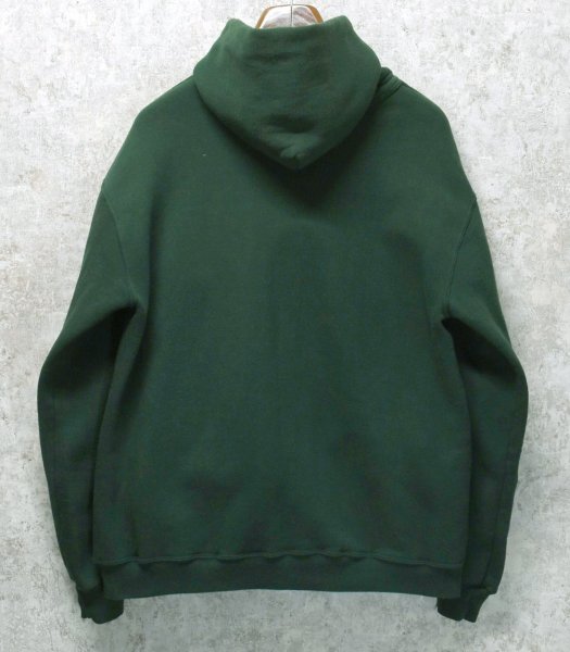 画像3: 90’s  USA製 【ラッセル】【ビンテージ】【緑】無地【パーカー】【サイズＸＬ】  (3)