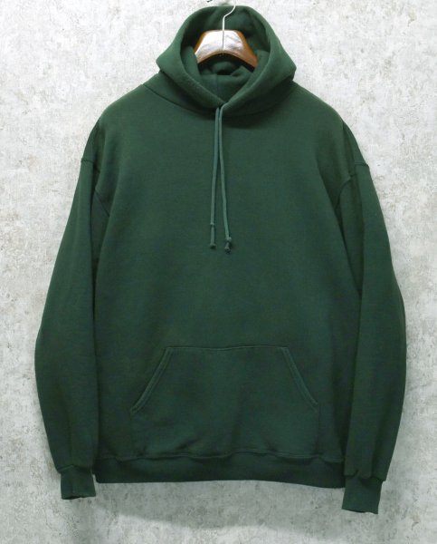 画像1: 90’s  USA製 【ラッセル】【ビンテージ】【緑】無地【パーカー】【サイズＸＬ】  (1)