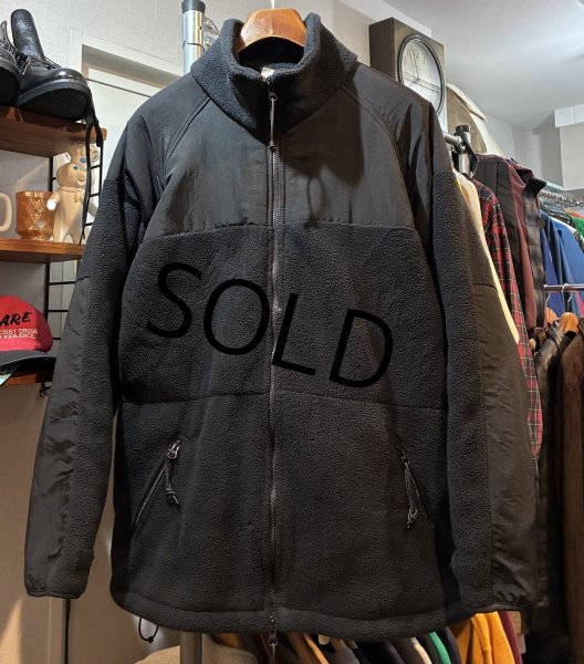 画像1: 米軍実物 U.S.ARMY【ECWCS】 Gen2 level3【ポーラテック】黒 300フリースジャケット【サイズＬ】  (1)