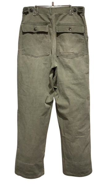 画像5: 50's【ビンテージ】 U.S.ARMY 【M-47】【ヘリンボーンツイル】【HBTパンツ】 M47【ベイカーパンツ】【W30程度】  (5)