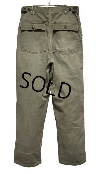 画像5: 50's【ビンテージ】 U.S.ARMY 【M-47】【ヘリンボーンツイル】【HBTパンツ】 M47【ベイカーパンツ】【W33程度】  (5)