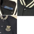 画像2: ビンテージ【ラルフローレン】【POLO RALPH LAUREN】【黒×白】【ブルゾン】【スウェットスタジャン】【サイズM】  (2)