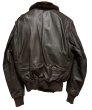 画像4: 60's【米軍実物】【ビンテージ】【U.S.NAVY】【G-1】7823B【IRVIN B. FOSTER SPORTSWEAR製】【フライトジャケット】【US44】  (4)