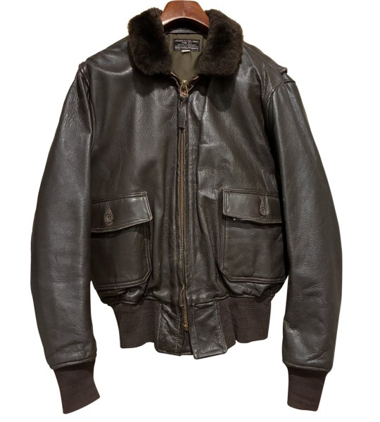 画像1: 60's【米軍実物】【ビンテージ】【U.S.NAVY】【G-1】7823B【IRVIN B. FOSTER SPORTSWEAR製】【フライトジャケット】【US44】  (1)