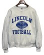 画像1: 90's【USA製】【ビンテージ】RUSSELL【ラッセル】LINCOLIN FOOTBALL グレー【スウェット】【サイズL】  (1)