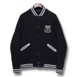 画像1: ビンテージ【ラルフローレン】【POLO RALPH LAUREN】【黒×白】【ブルゾン】【スウェットスタジャン】【サイズM】  (1)