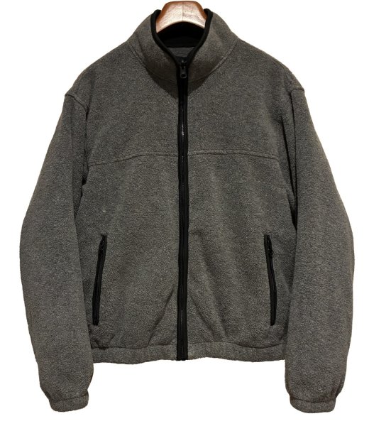 画像1: 90’s~【ビンテージ】【エディーバウアー】【EBTEK】ポーラテック【チャコール】【フリースカーディガン】【サイズS】  (1)