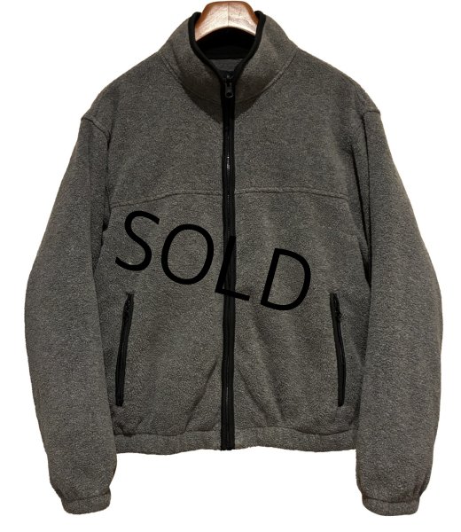 画像1: 90’s~【ビンテージ】【エディーバウアー】【EBTEK】ポーラテック【チャコール】【フリースカーディガン】【サイズS】  (1)