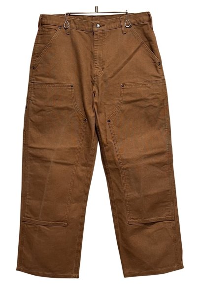 画像1: 【カーハート】【carhartt】ブラウン ダック地 ダブルニー【ペインターパンツ】【33×30】  (1)