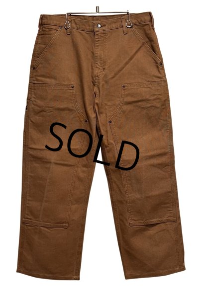 画像1: 【カーハート】【carhartt】ブラウン ダック地 ダブルニー【ペインターパンツ】【33×30】  (1)