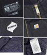 画像2: carhartt【カーハート】【中綿入り】ダック地【黒】ワッペン付き【ベスト】【サイズXL-R】  (2)