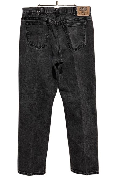 画像3: ~90's USA製【ビンテージ】【ギャップ】【GAP】【黒】先染め【ブラックデニム】デニムパンツ【36×30】  (3)