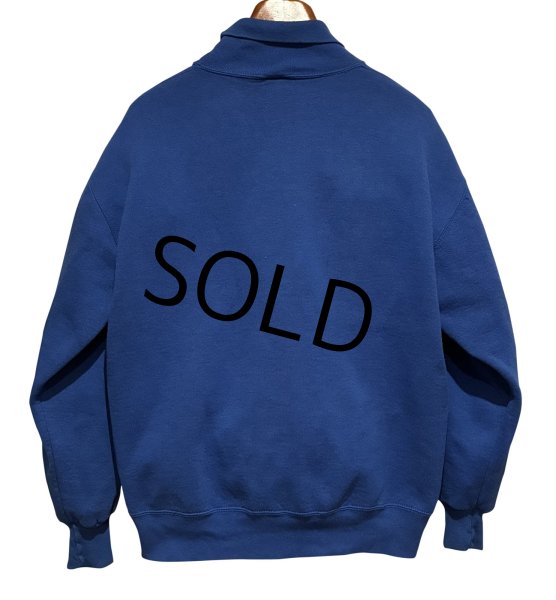 画像3: 90's【USA製】【RUSSELL】ラッセル 【ビンテージ】青【無地】【タートルネックスウェット】【サイズXXL】  (3)