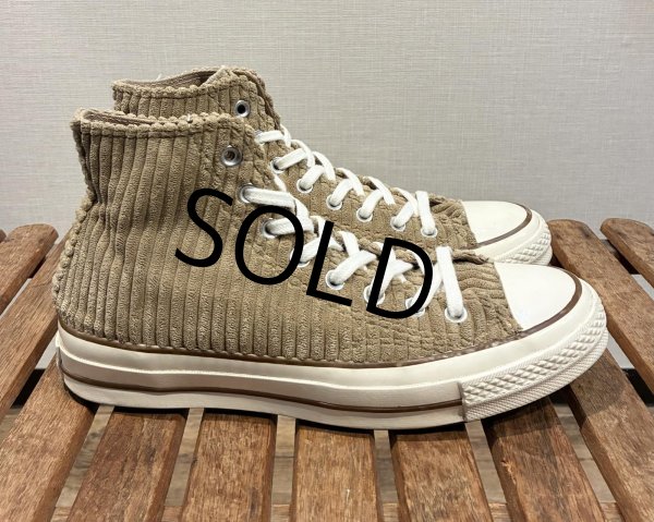 画像3: 【コンバース】CONVERSE【ALL STAR 】チャックテイラー CT70【ライトブラウン】コーデュロイ【ハイカット】【サイズ7(25.5ｃｍ)】  (3)