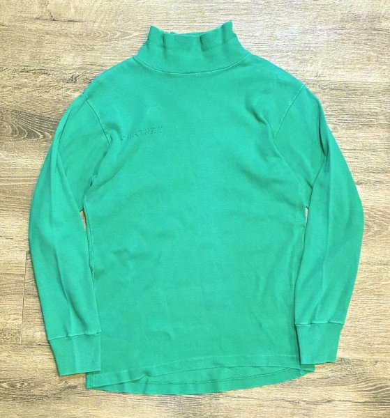 画像3: 70's【米軍実物】【ビンテージ】【U.S.NAVY】【緑】【ステンシル入り】【デッキクルーシャツ】【サイズL】  (3)