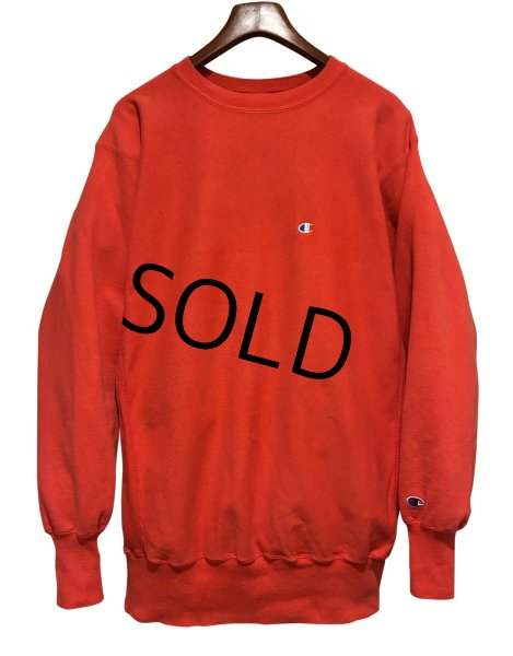 画像1: 90's【USA製】ビンテージ【champion】【チャンピオン】【リバースウィーブ】【赤ピンク】【無地】【スウェット】【サイズXXL】  (1)