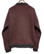 画像3: 80’s ノルウェー製【L.L.Bean】【ＬＬビーン】【バーズアイ】【チャコール×赤】【ウールニットセーター】【サイズＬ】  (3)